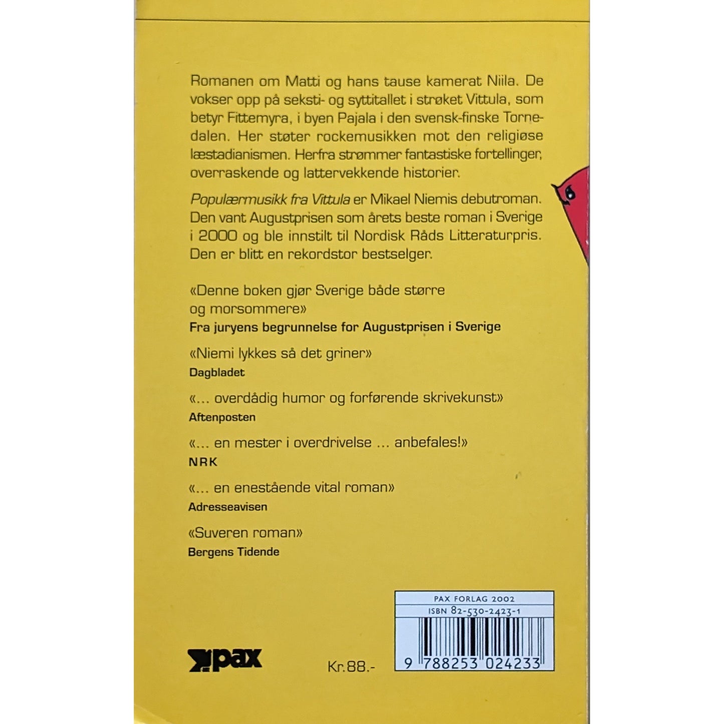 Populærmusikk fra Vittula. Brukte bøker av Mikael Niemi