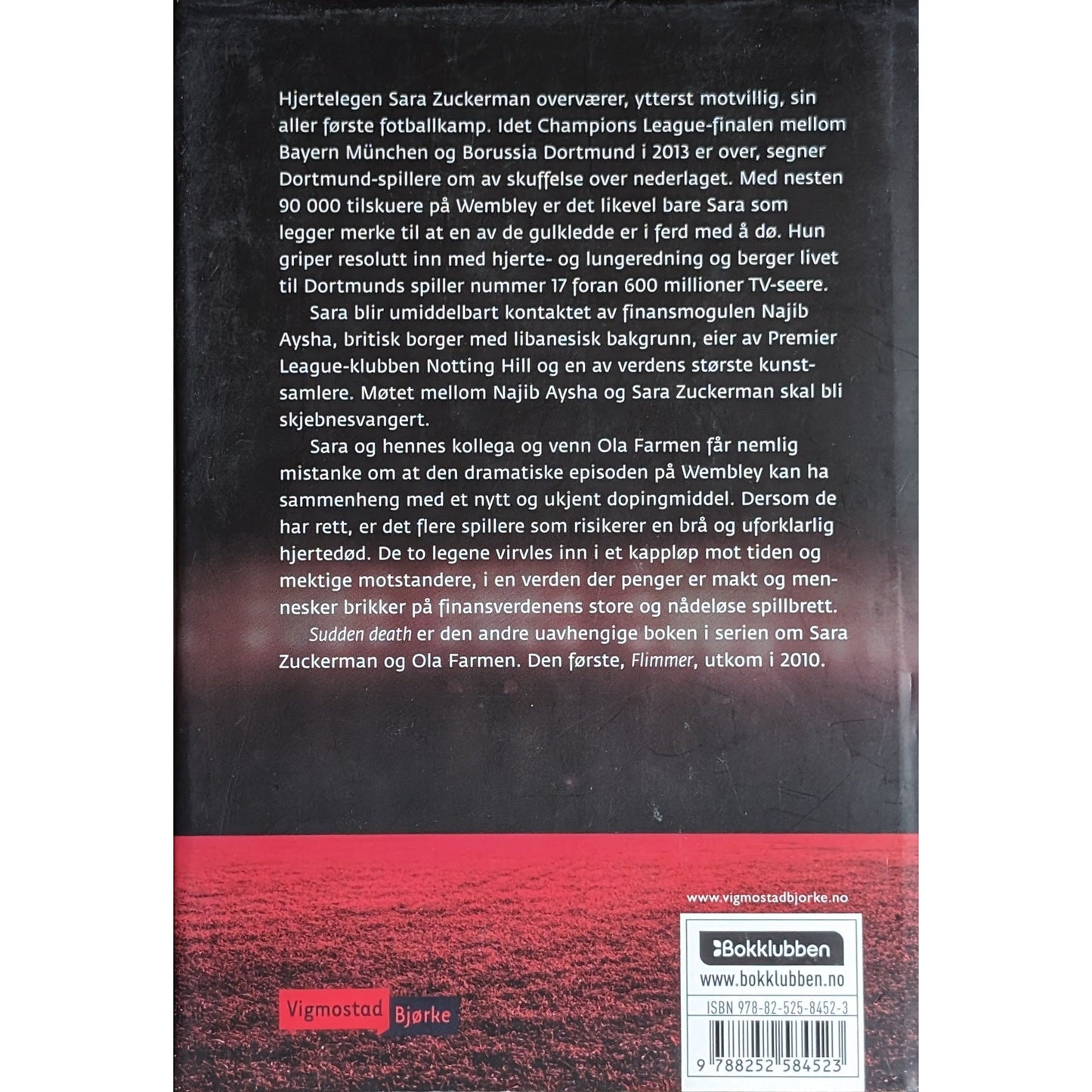 Sudden death, brukte bøker av Anne Holt og Even Holt