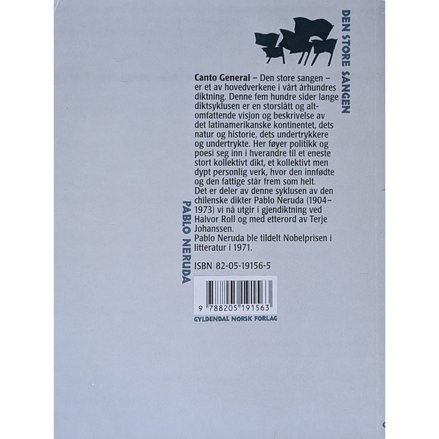 Den store sangen. Brukte bøker av Pablo Neruda og Halvor Roll