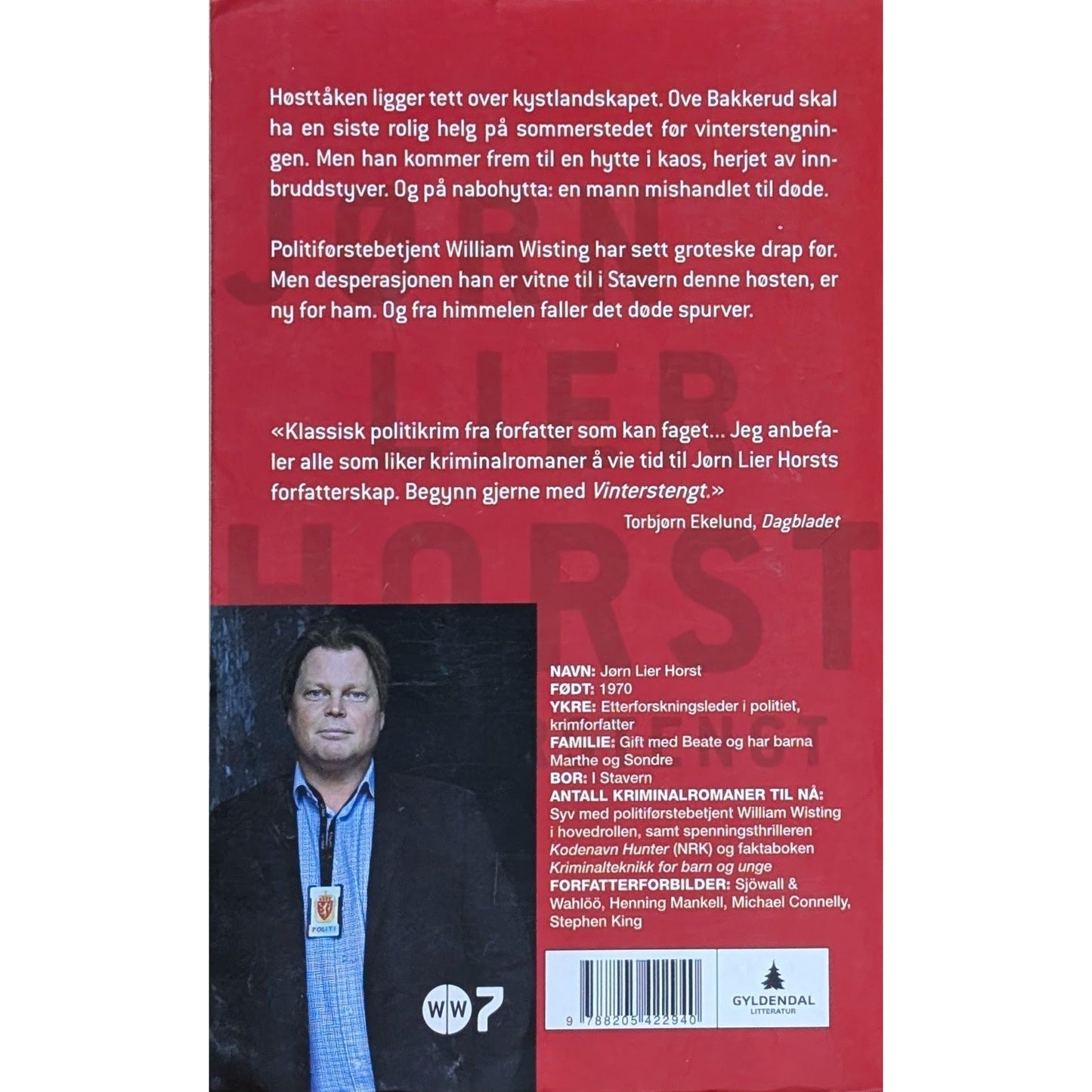 Vinterstengt - William Wisting 7 - Brukte bøker av Jørn Lier Horst