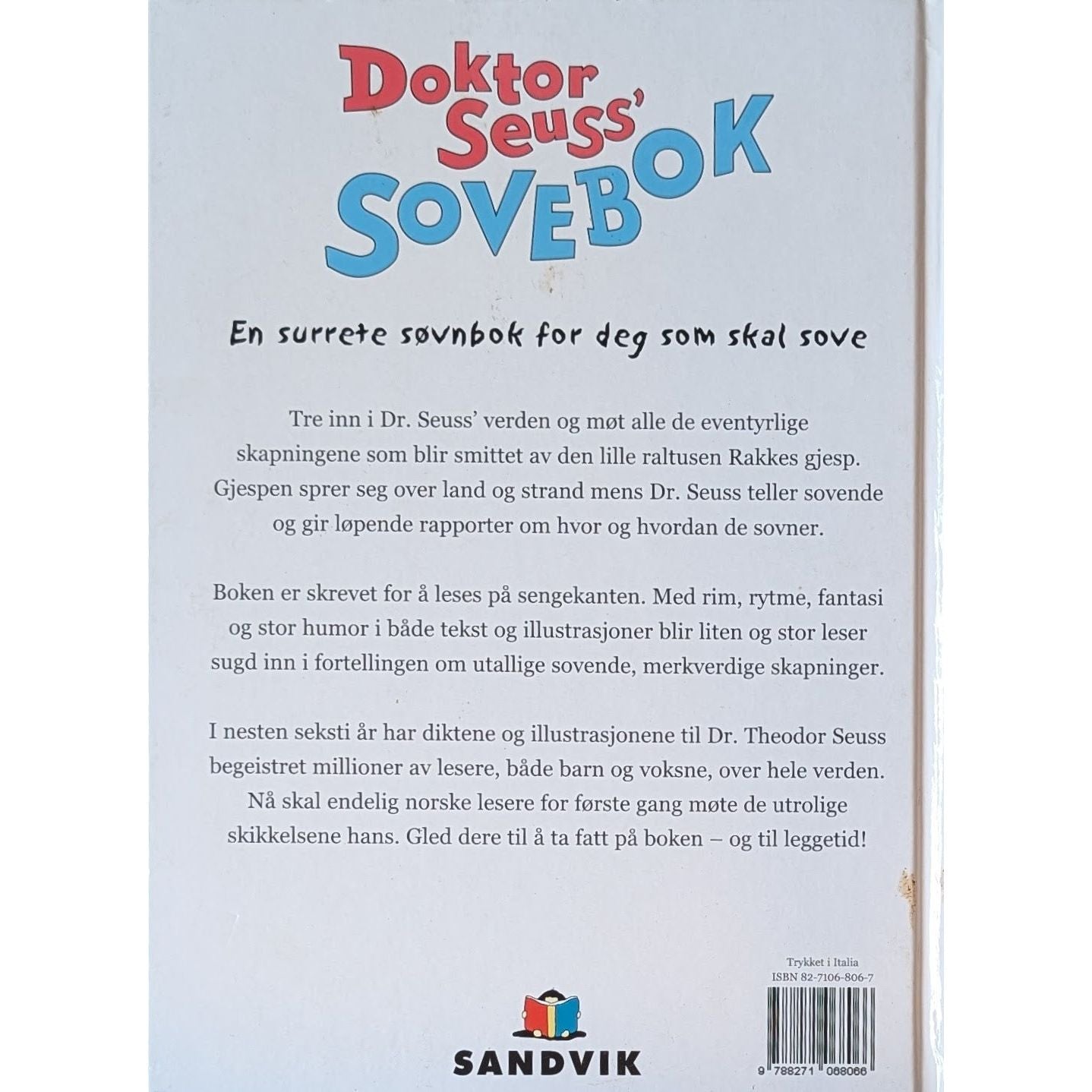Doktor Seuss' sovebok. Brukte bøker for deg som skal sove