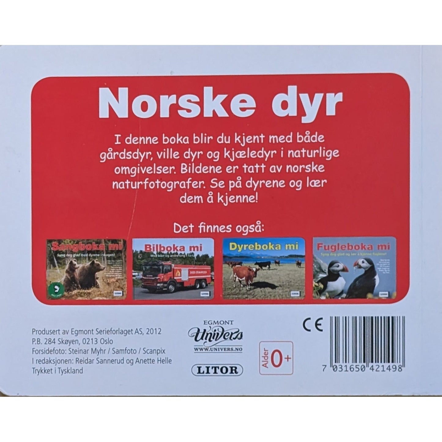 Norske dyr - pekebok