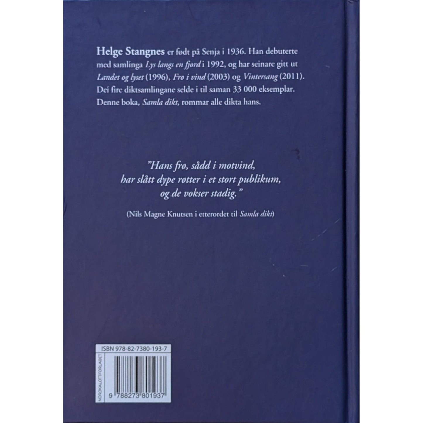 Samla dikt. Brukte bøker av Helge Stangnes