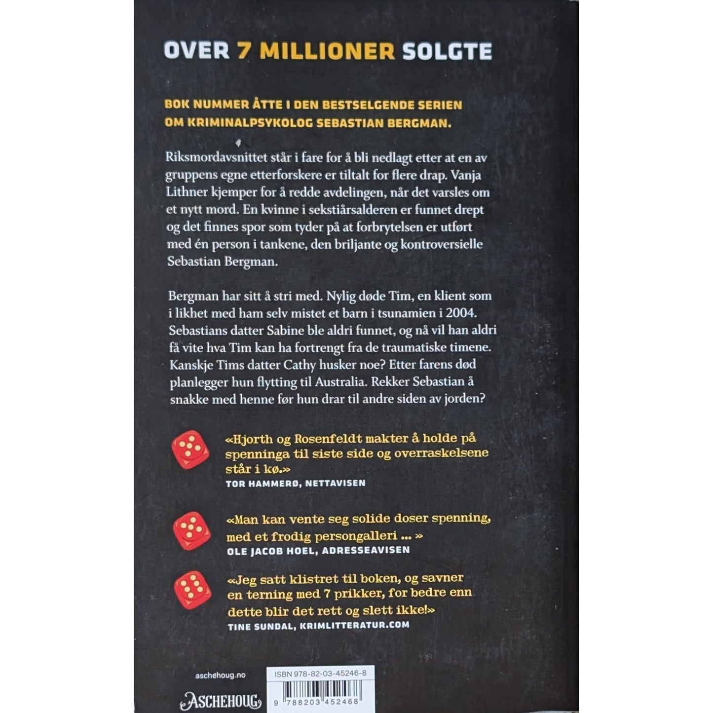 Hjort, Rosenfeldt: En høyere rettferdighet. En Sebastian Bergman-krim. Brukte bøker