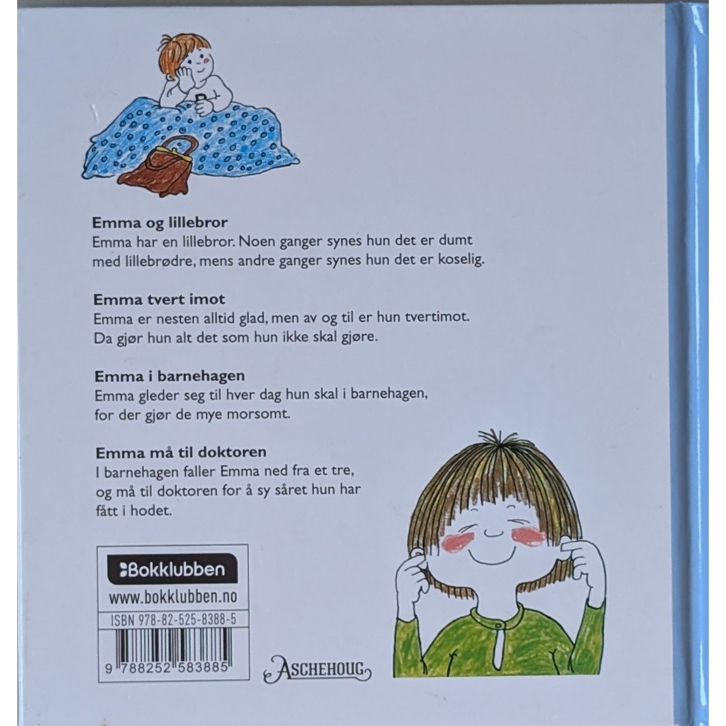 Emmas verden. Fire fortellinger om Emma, brukte bøker av Gunilla Wolde