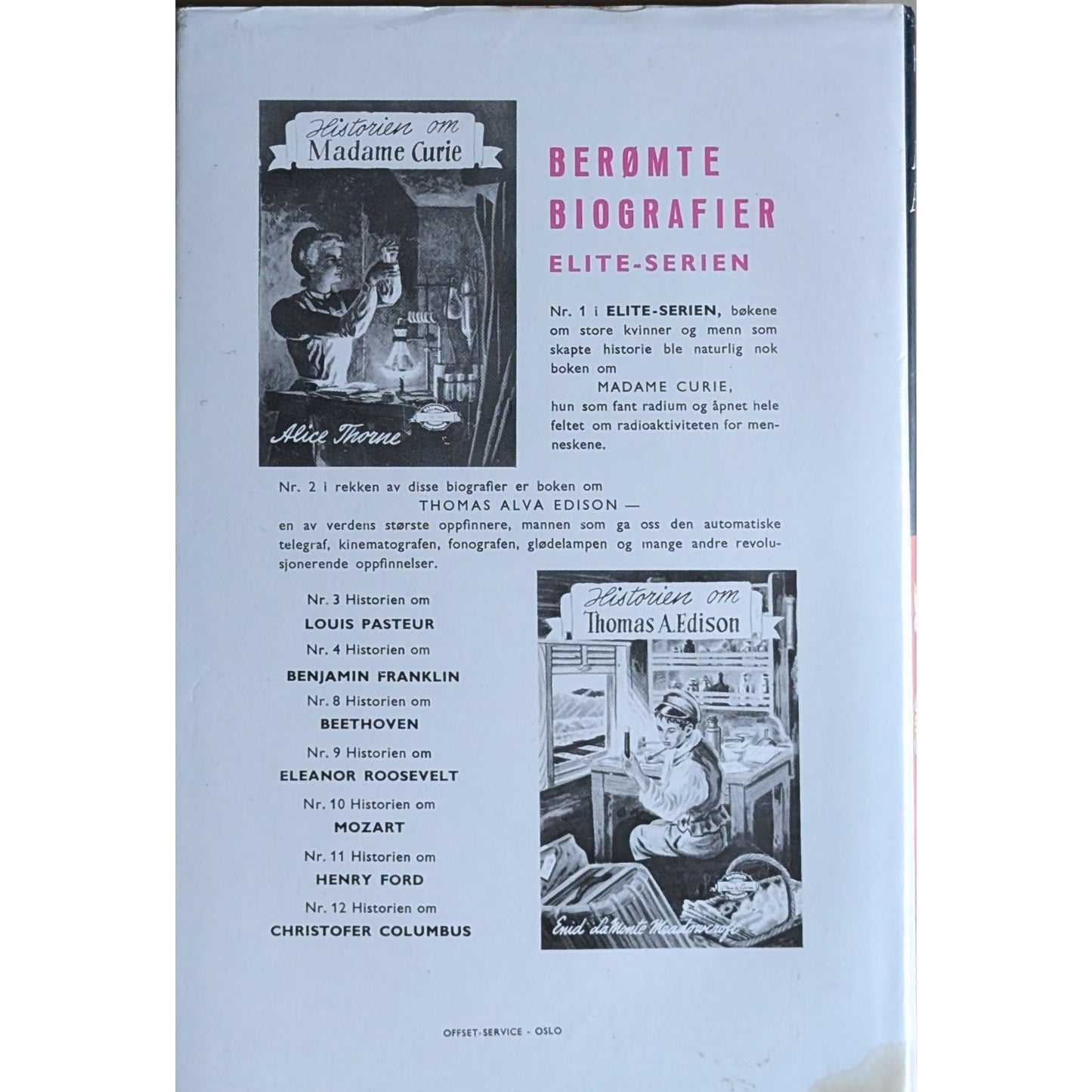Historien om Dronning Elisabeth - Eliteserien nr. 24. Brukte bøker av Alida Sims Malkus