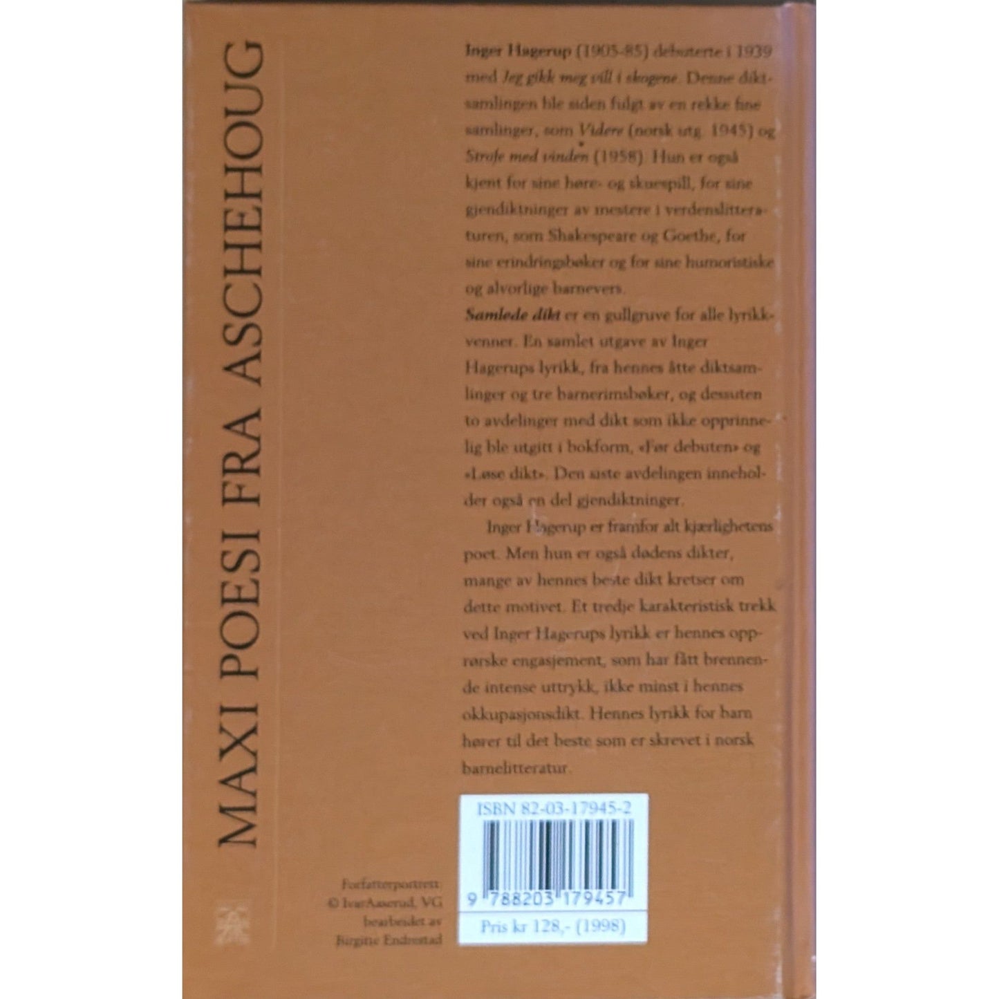Inger Hagerup Samlede dikt, brukte bøker av Inger Hagerup