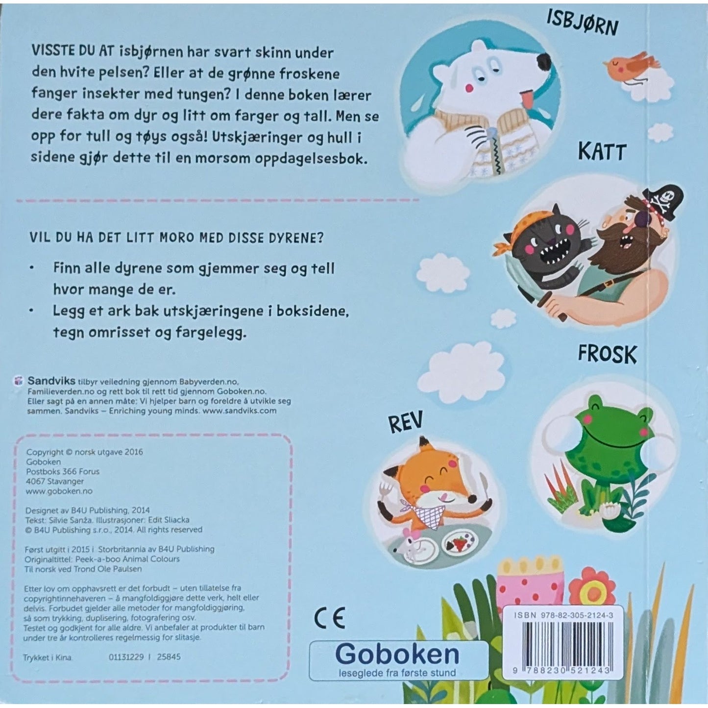 Go'boken: Fargerike fakta. Gøy med dyr, farger og tall - Brukte barnebøker