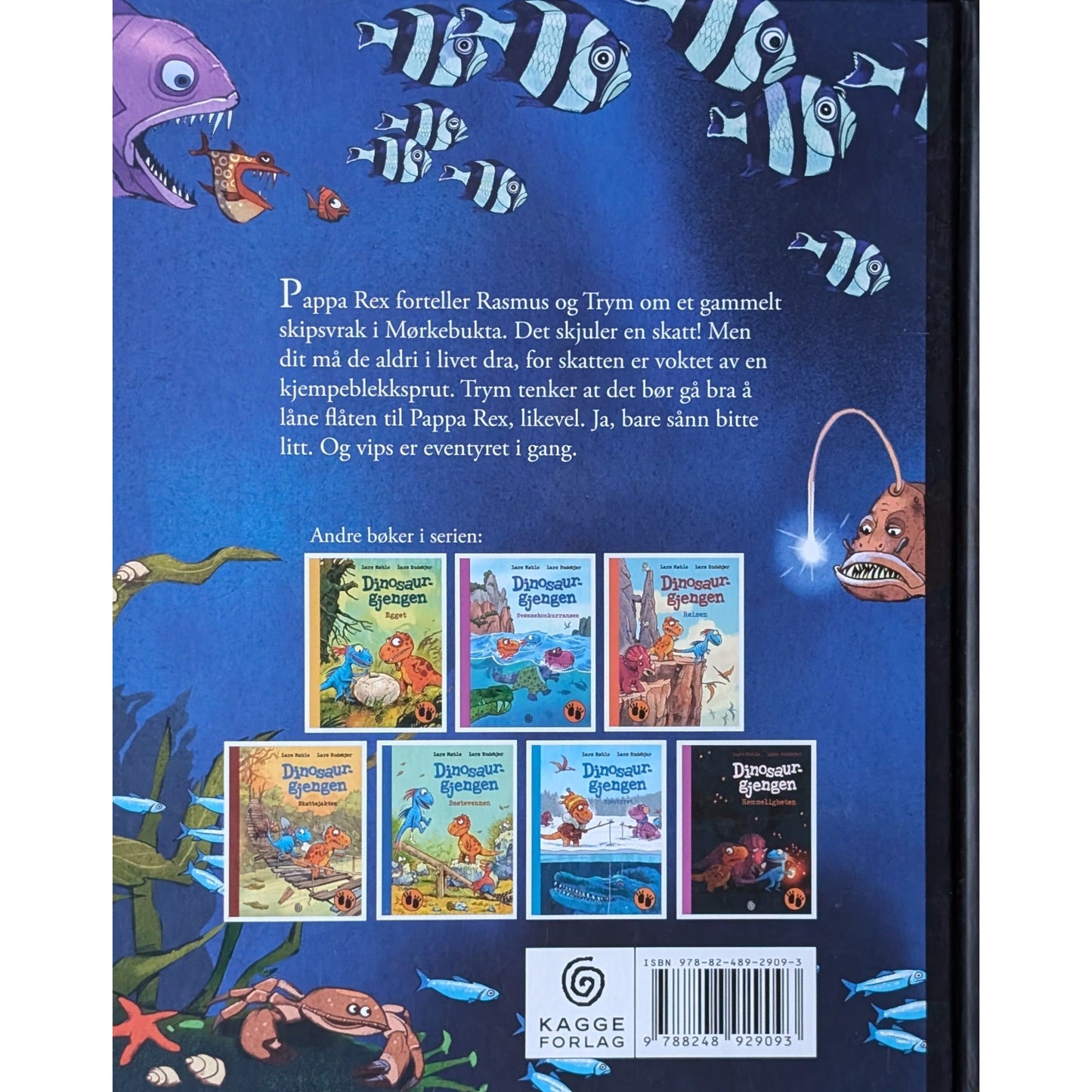 Dinosaurgjengen 8 - Kjempeblekkspruten, brukte bøker av Lars Mæhle og Lars Rudebjer