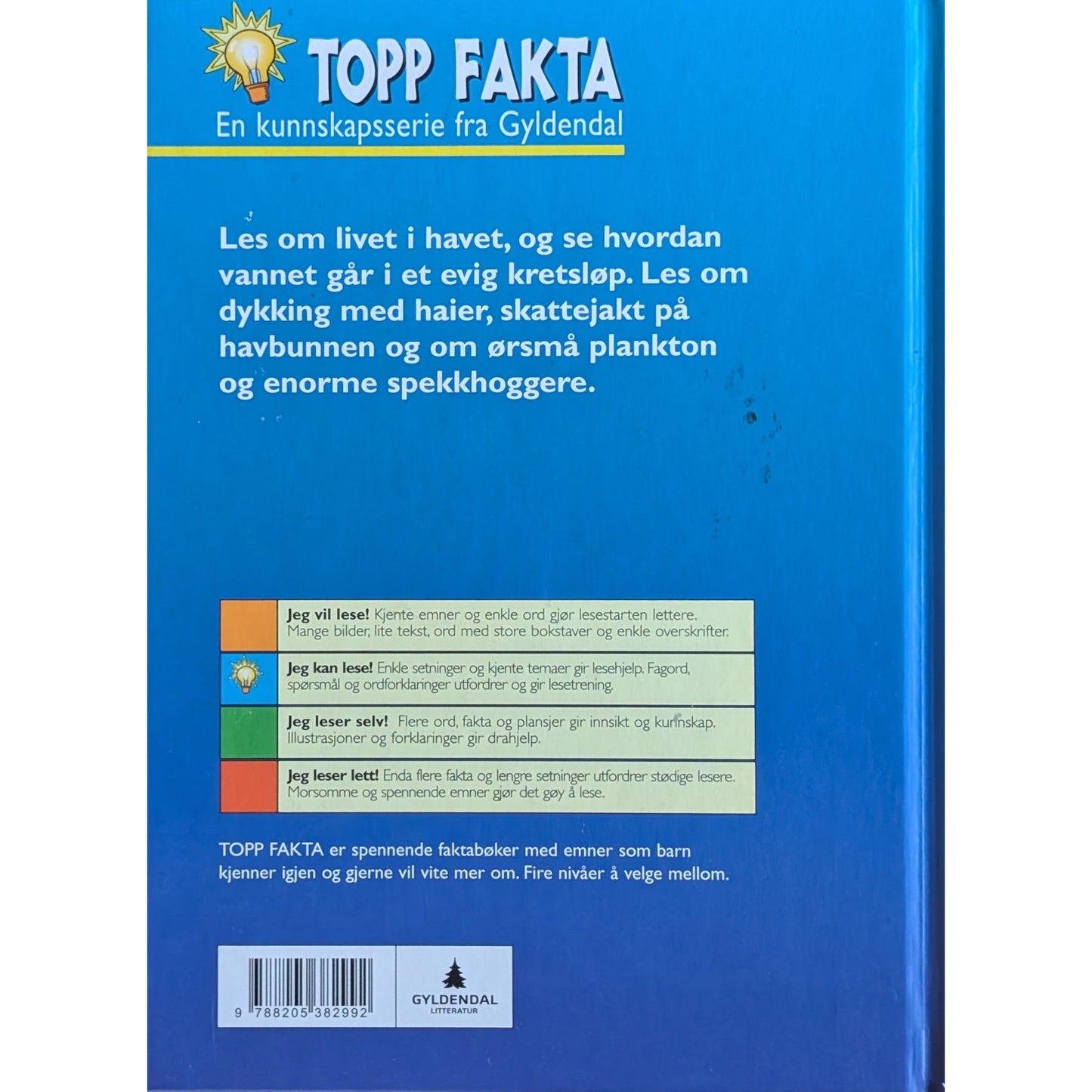 I havet, brukte bøker i serien Topp Fakta fra Gyldendal