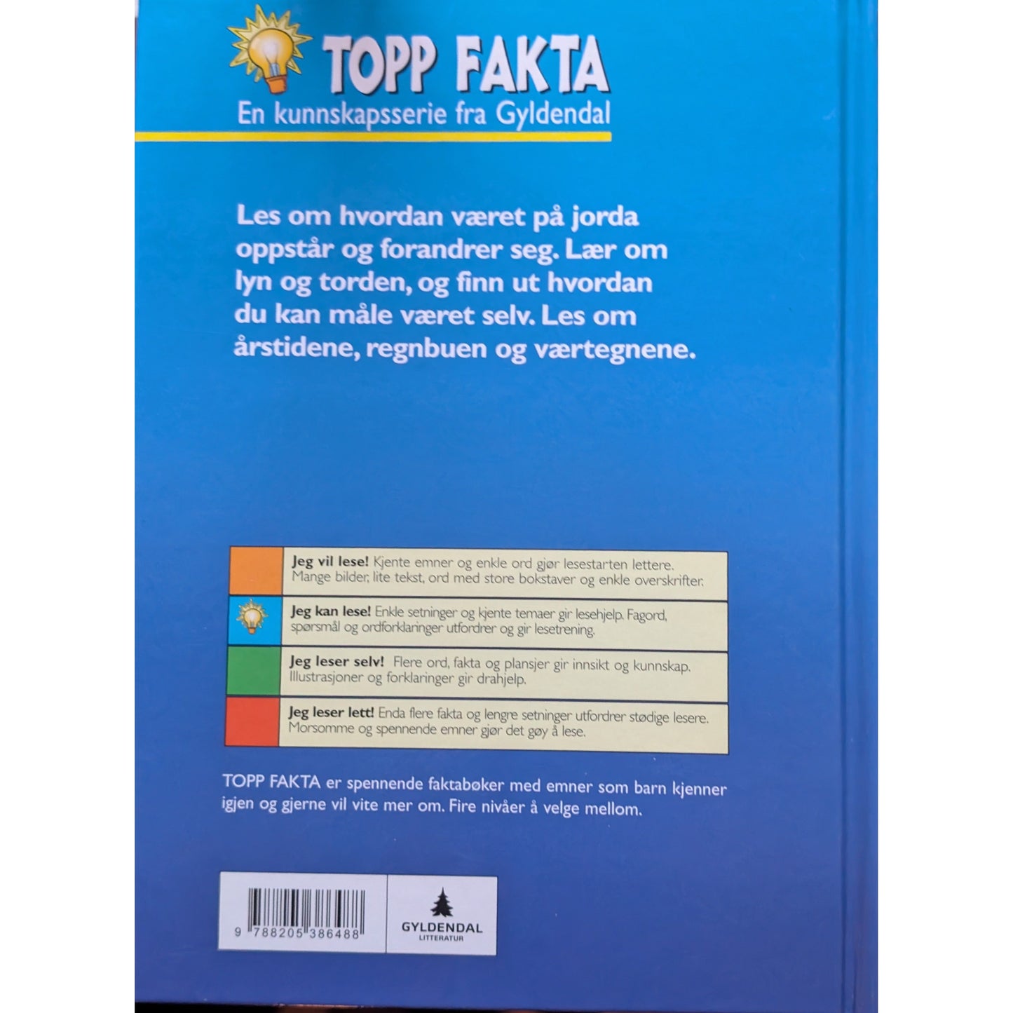 Været, brukte bøker i serien Topp Fakta fra Gyldendal
