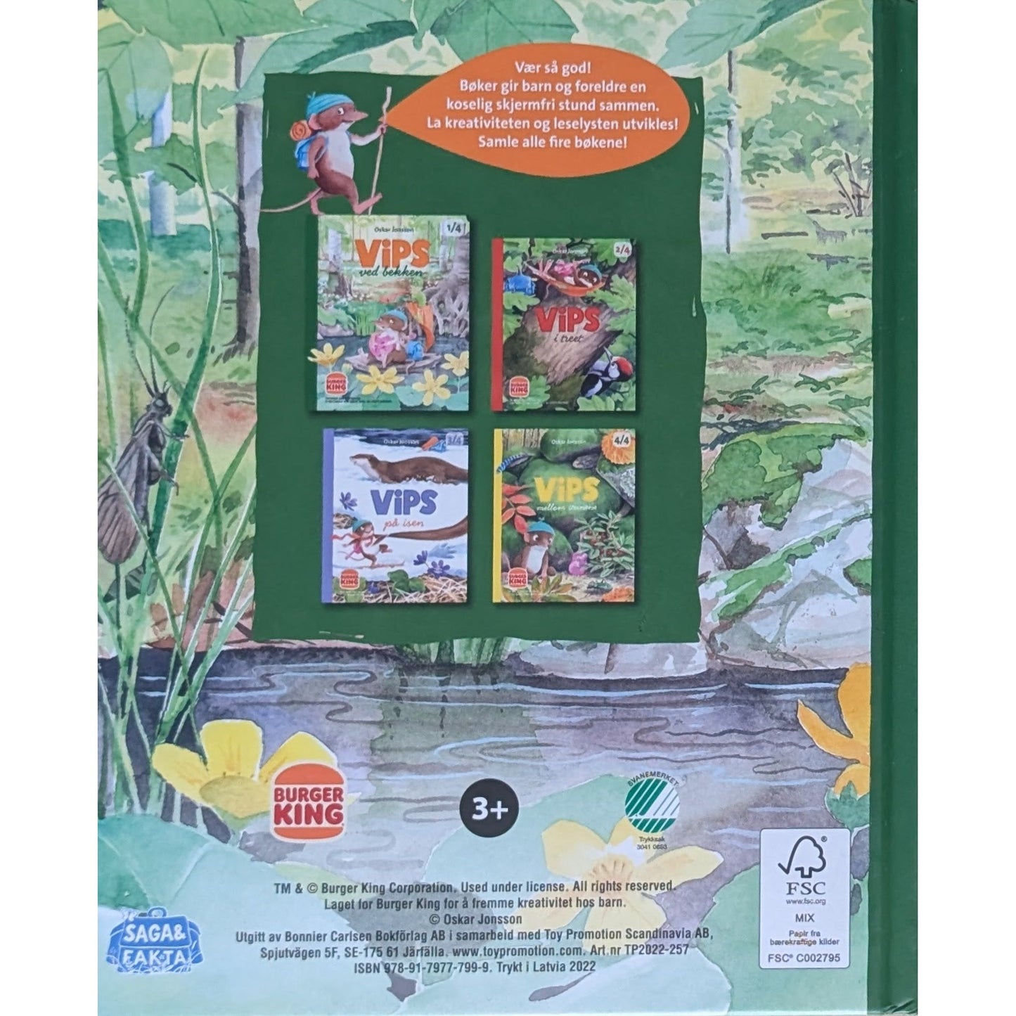 Vips ved bekken, brukte bøker av Oskar Jonsson