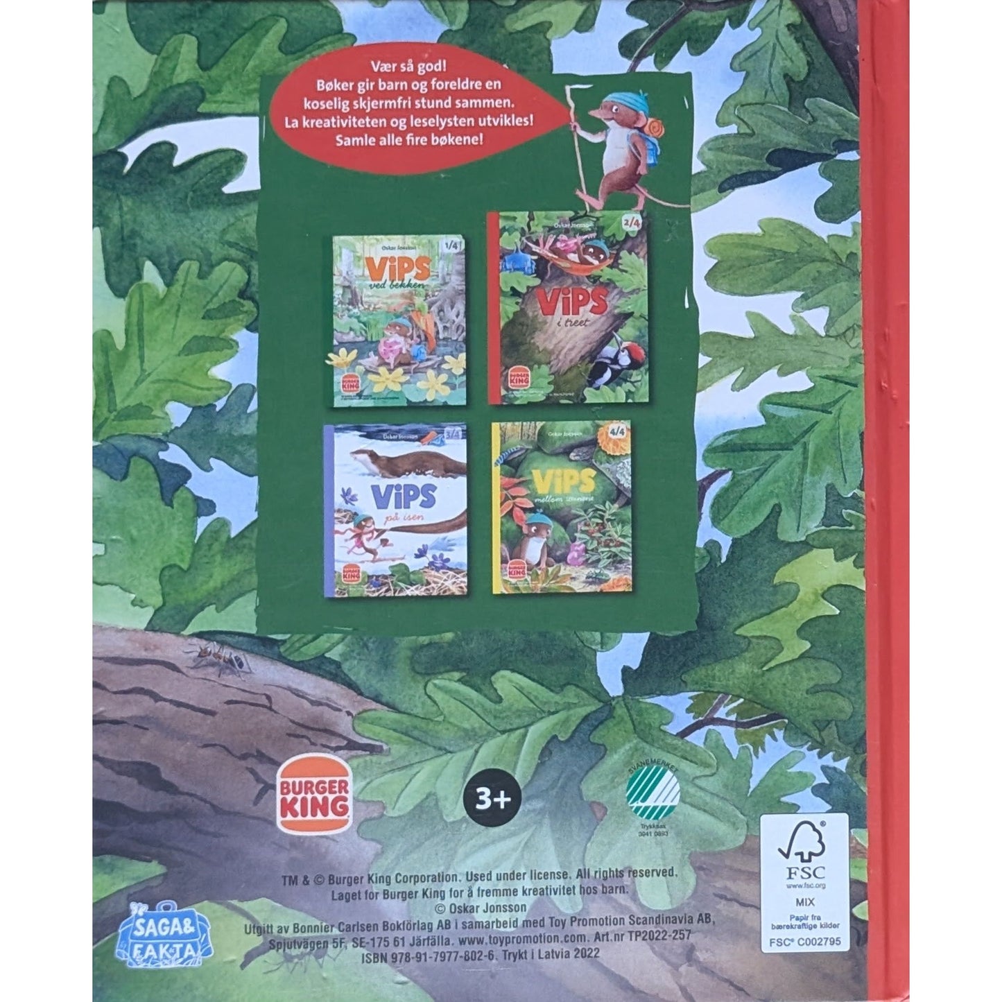 Vips i treet, brukte bøker av Oskar Jonsson