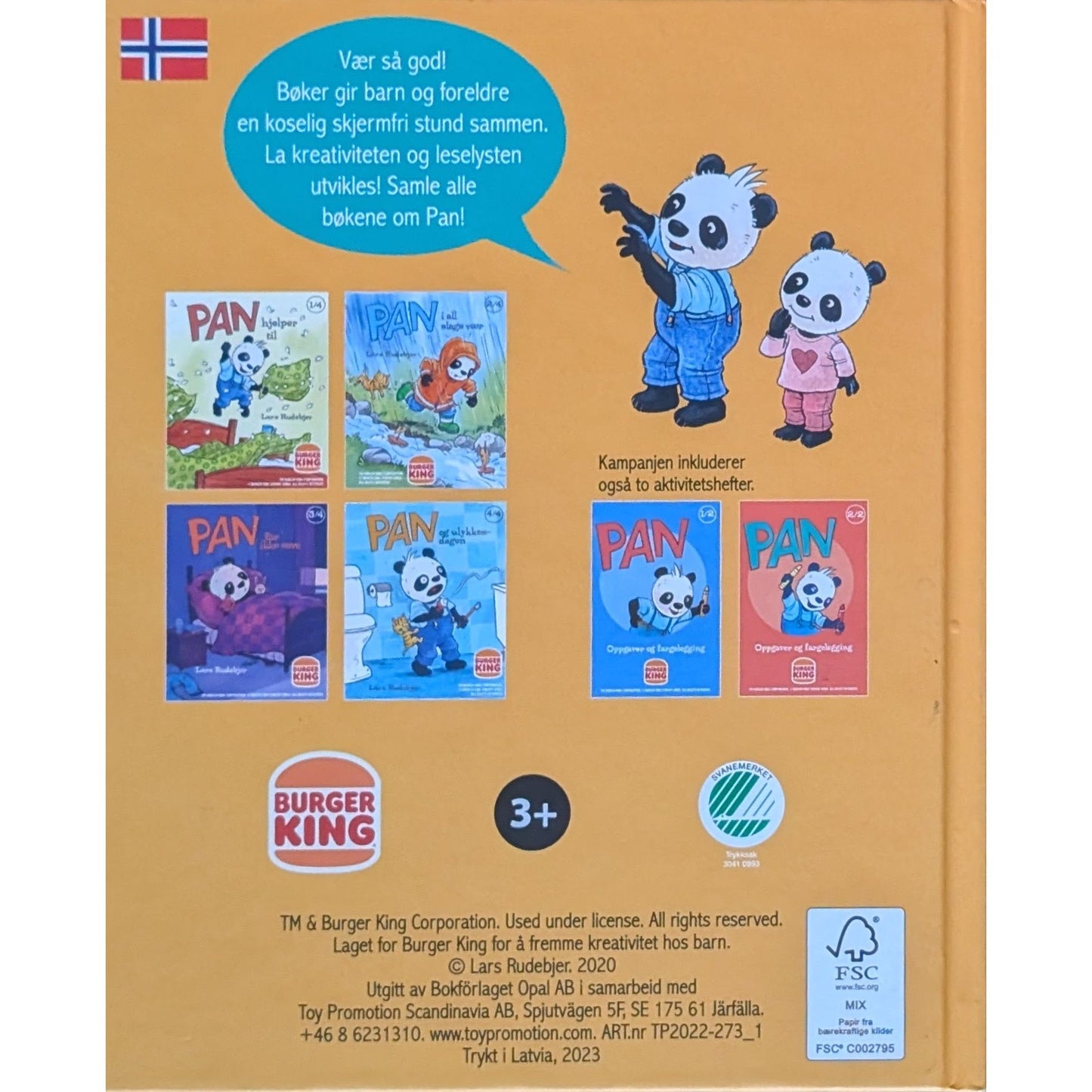 Pan og ulykkesdagen, brukte bøker av Lars Rudebjer