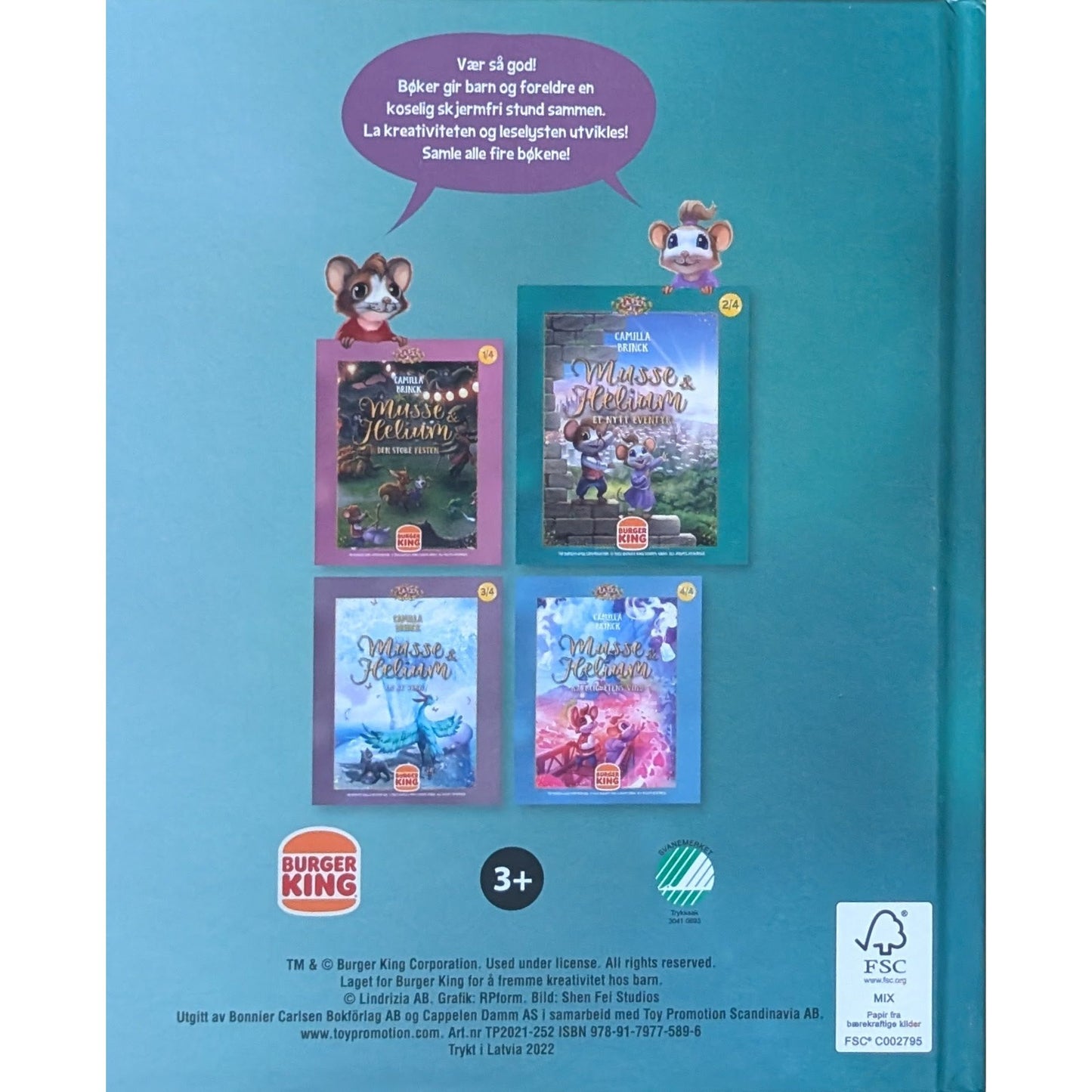 Musse & Fellini Et nytt eventyr, brukte bøker av Camilla Brinck