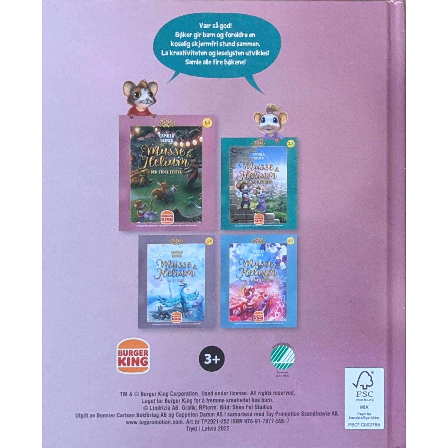 Musse & Fellini Den store festen, brukte bøker av Camilla Brinck