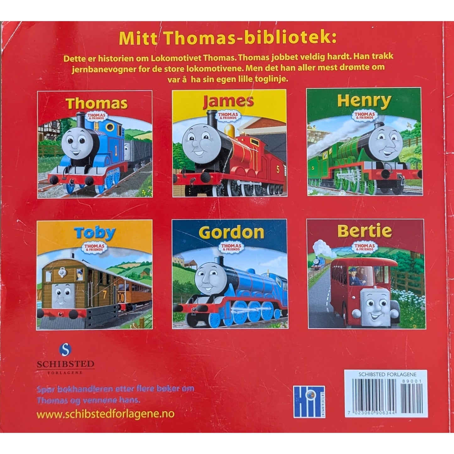 Lokomotivet Thomas får nye venner. Brukte bøker om Thomas av W. Awdry