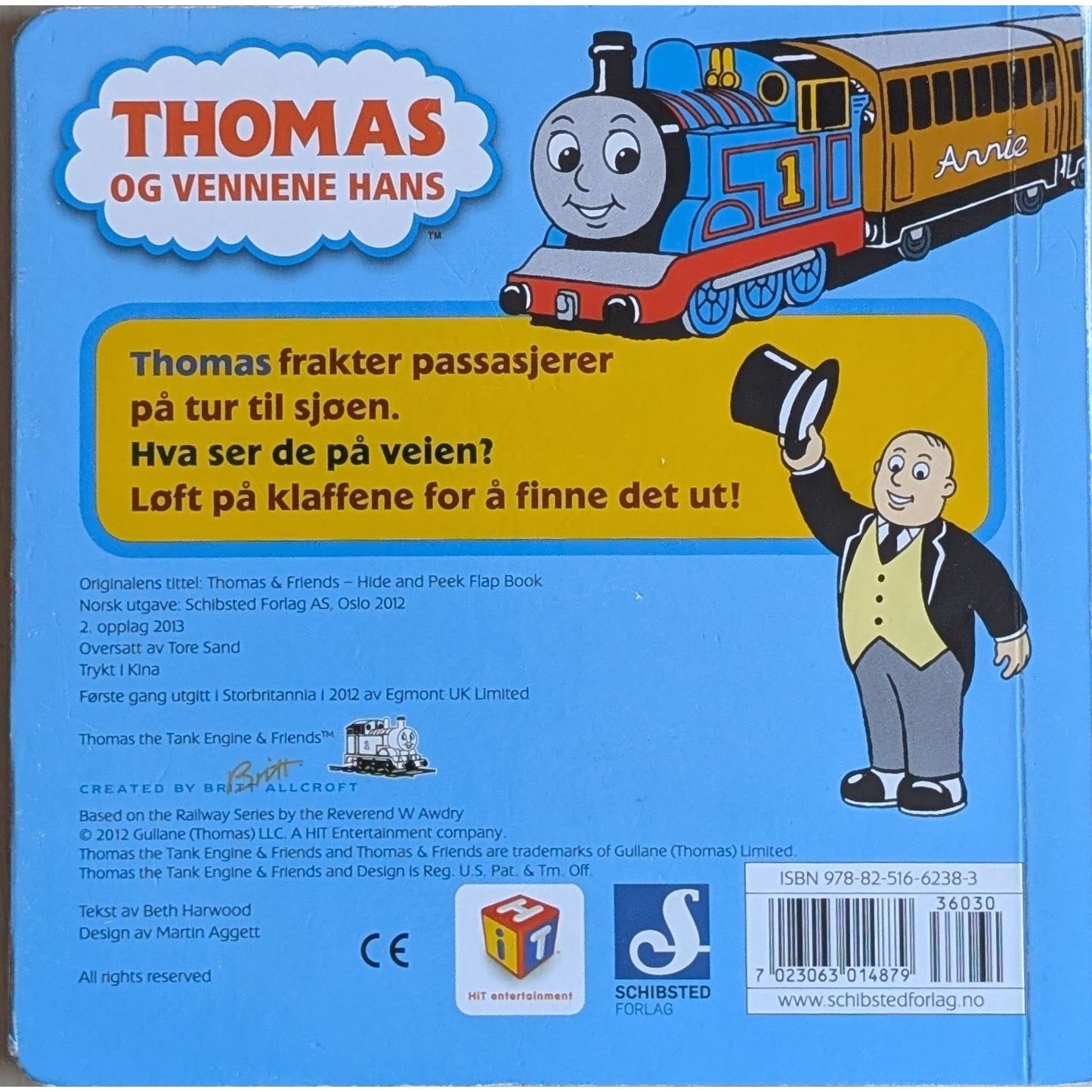 Thomas: Tut! Tut! Klaffebok. Brukte bøker om lokomotivet Thomas
