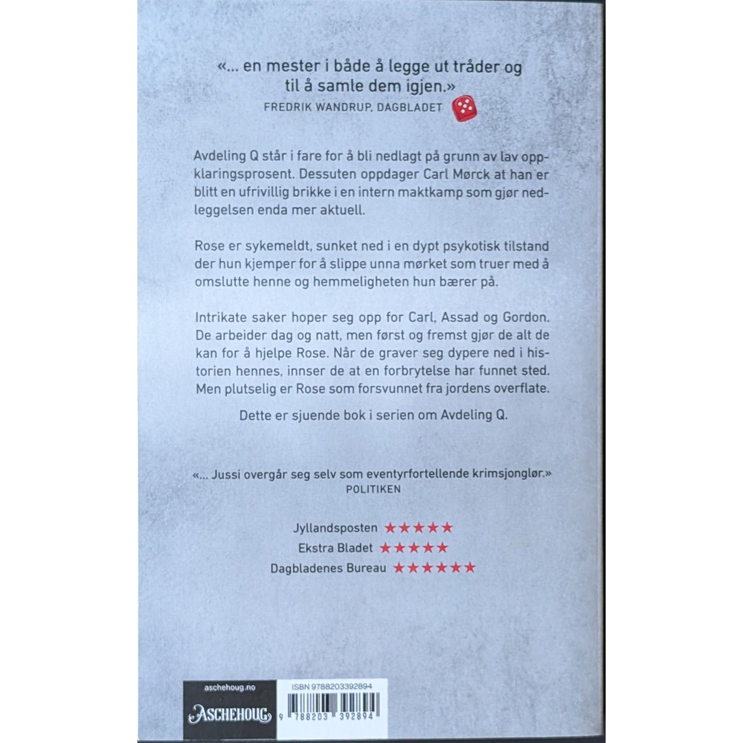 Selfies, brukte bøker av Jussi Adler-Olsen om Carl Mørck/Avdeling Q