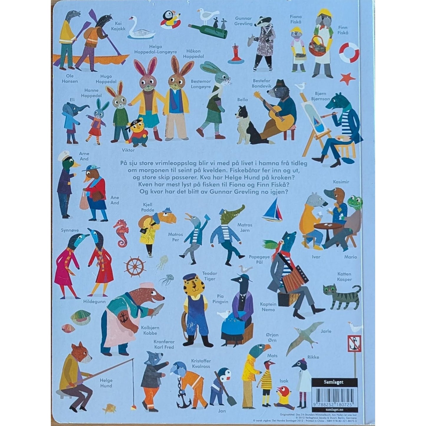 Døgn-vrimleboka: Liv og røre i hamna, brukte bøker av Britta Teckentrup