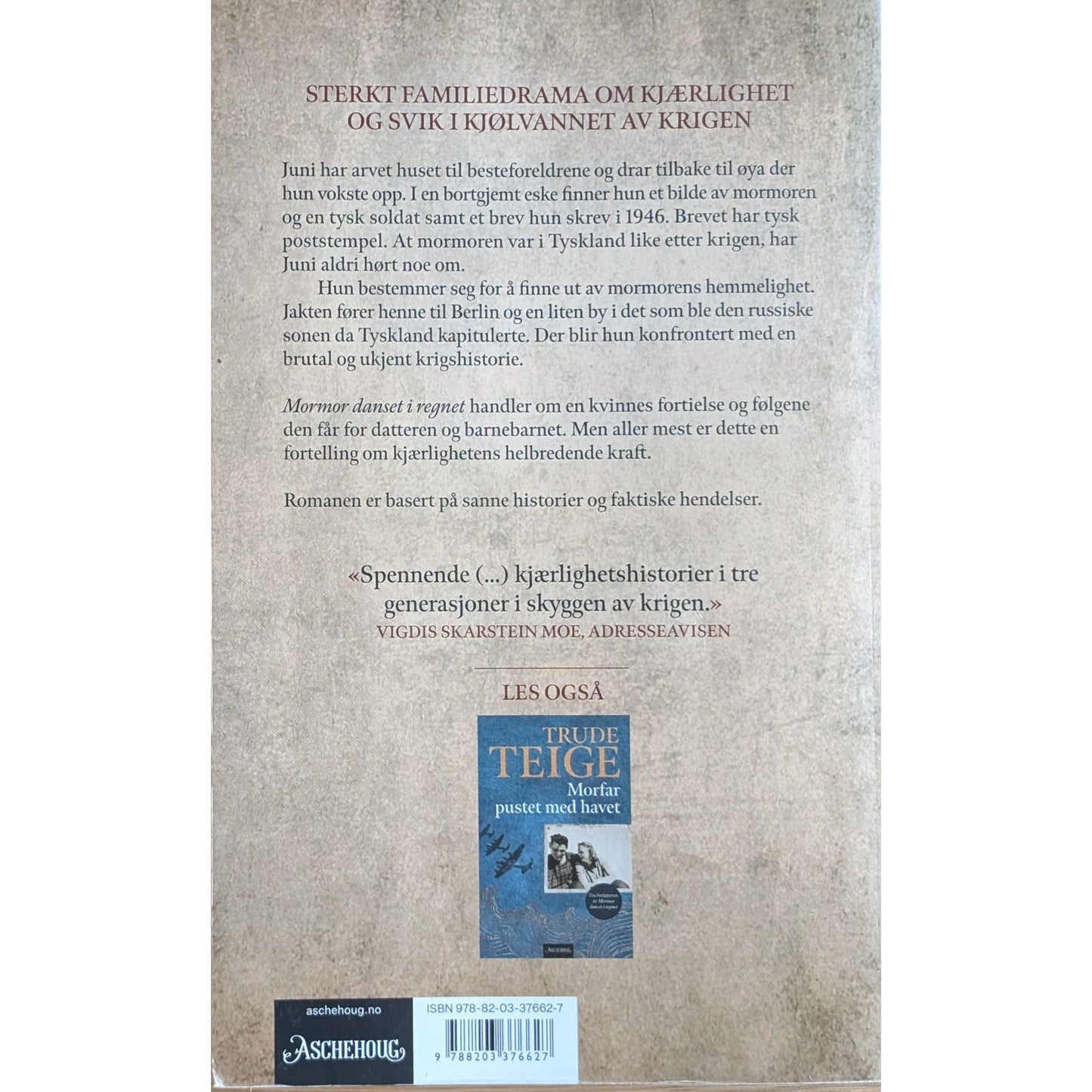 Mormor danset i regnet. Brukte bøker av Trude Teige