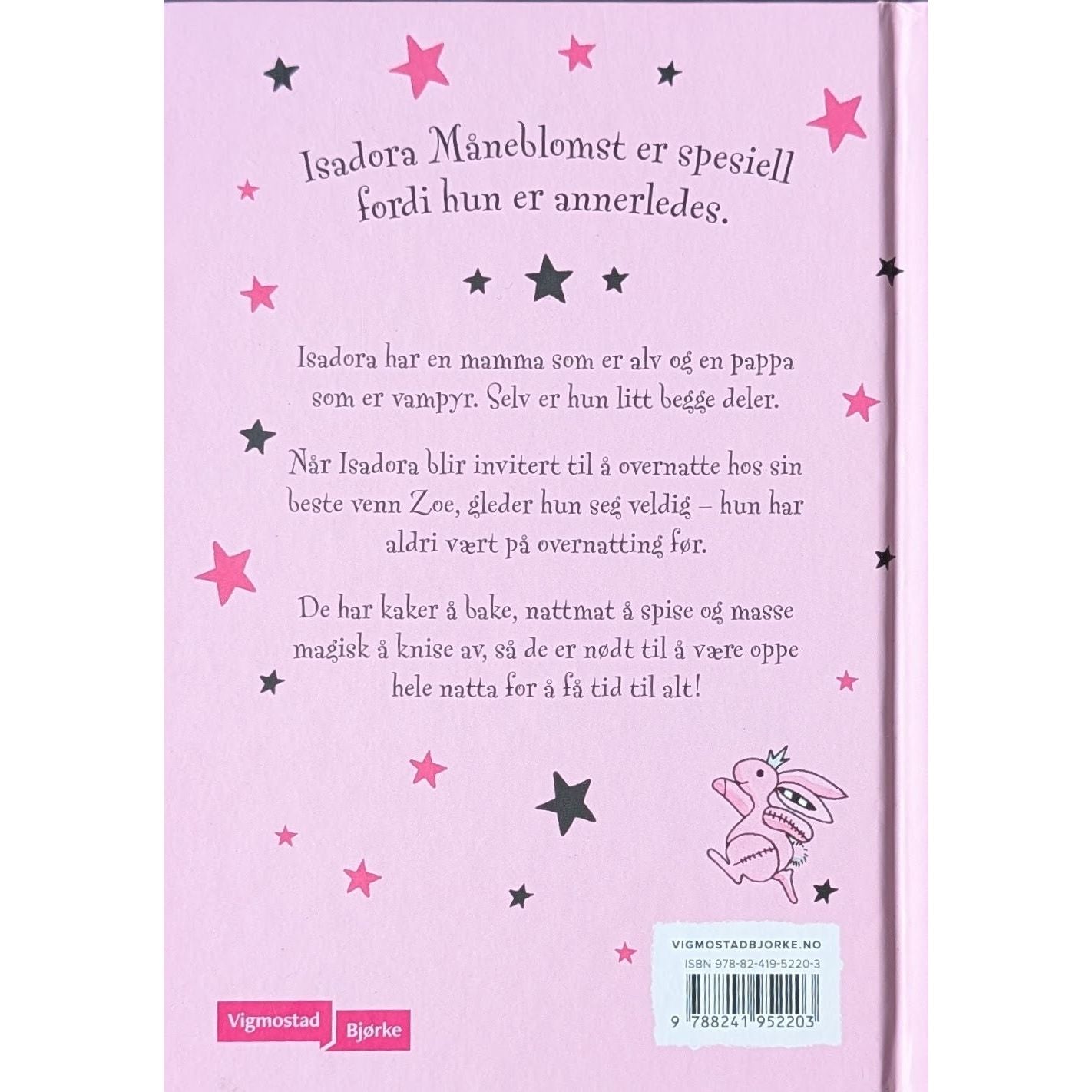 Isadora Måneblomst på overnatting, brukte bøker av Harriet Muncaster