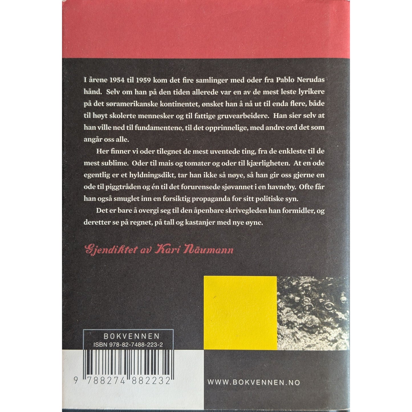 Oder. Brukte bøker av Pablo Neruda. Inventaret bokhandel