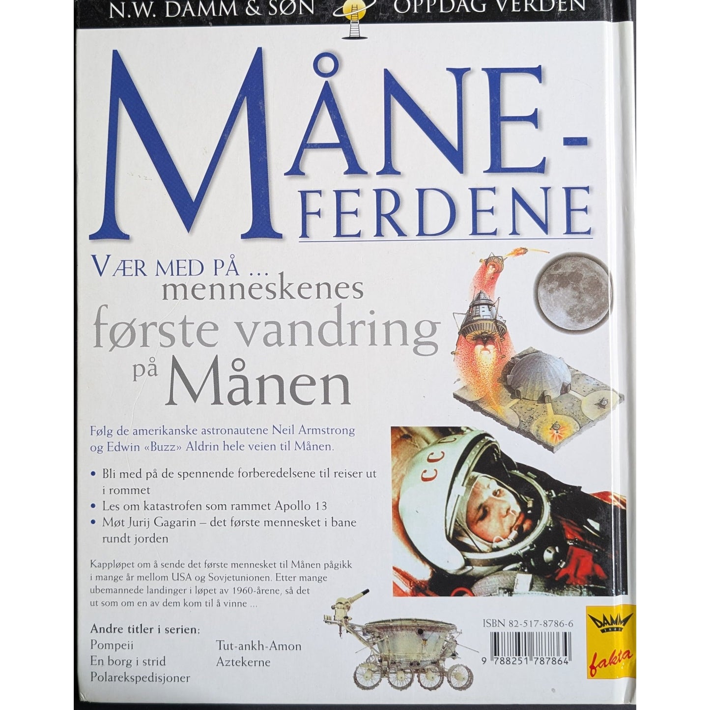 Måneferdene, brukte bøker i Oppdag verden serien. Inventaret bokhandel