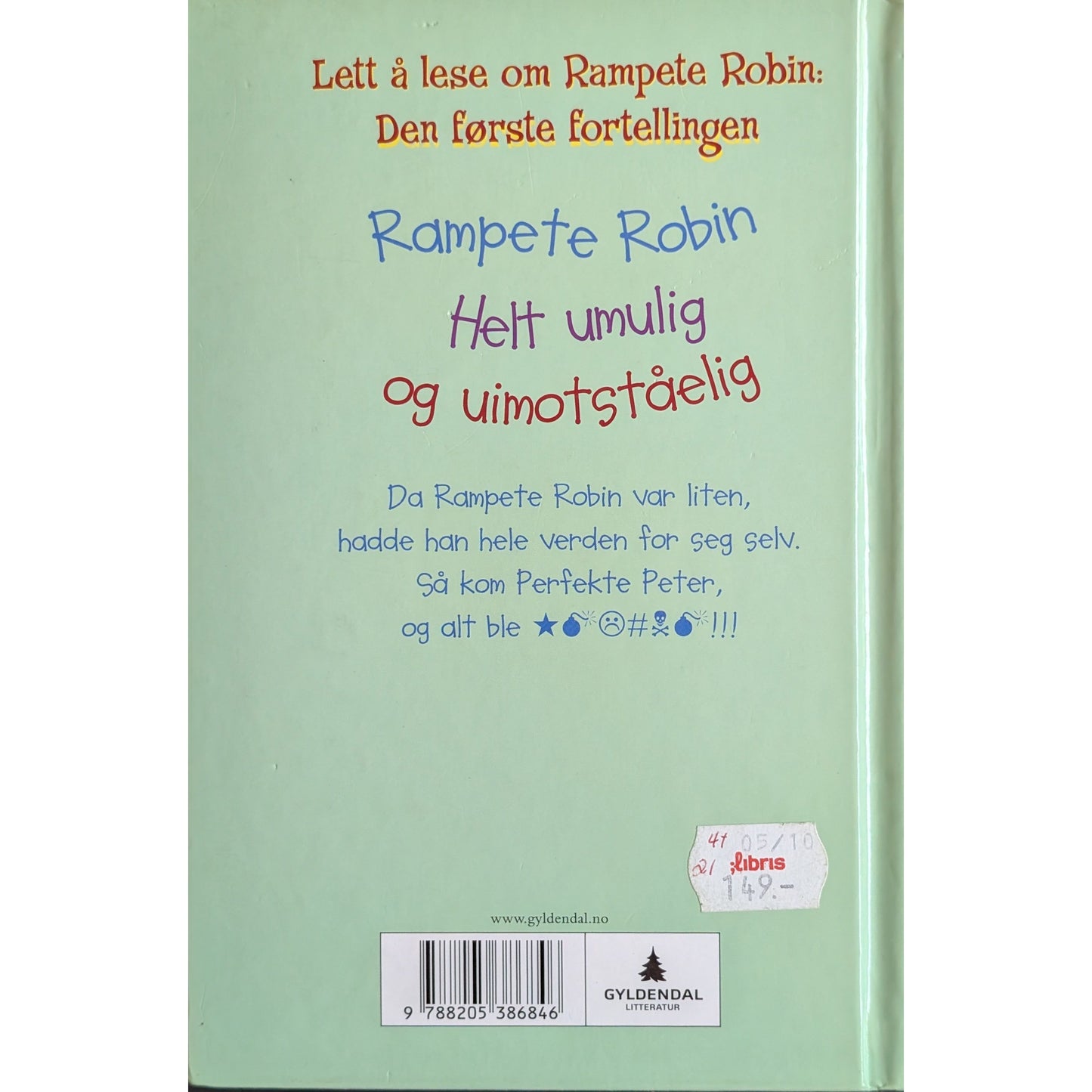 Ikke vær rampete, Robin! Brukte bøker av Francesca Simon. Bruktbokhandel