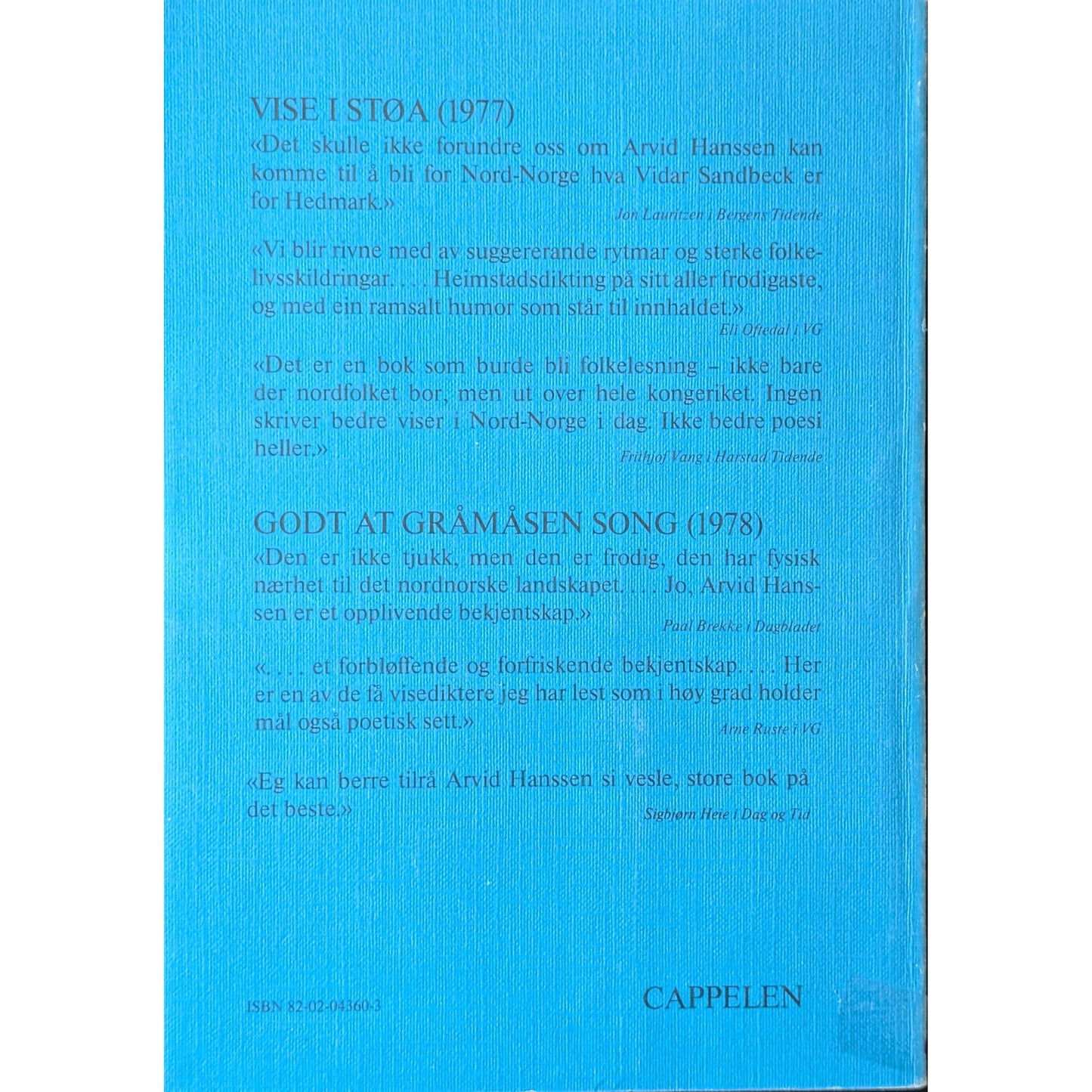 Åresang. Dikt. Brukte bøker av Arvid Hanssen. Inventaret bokhandel