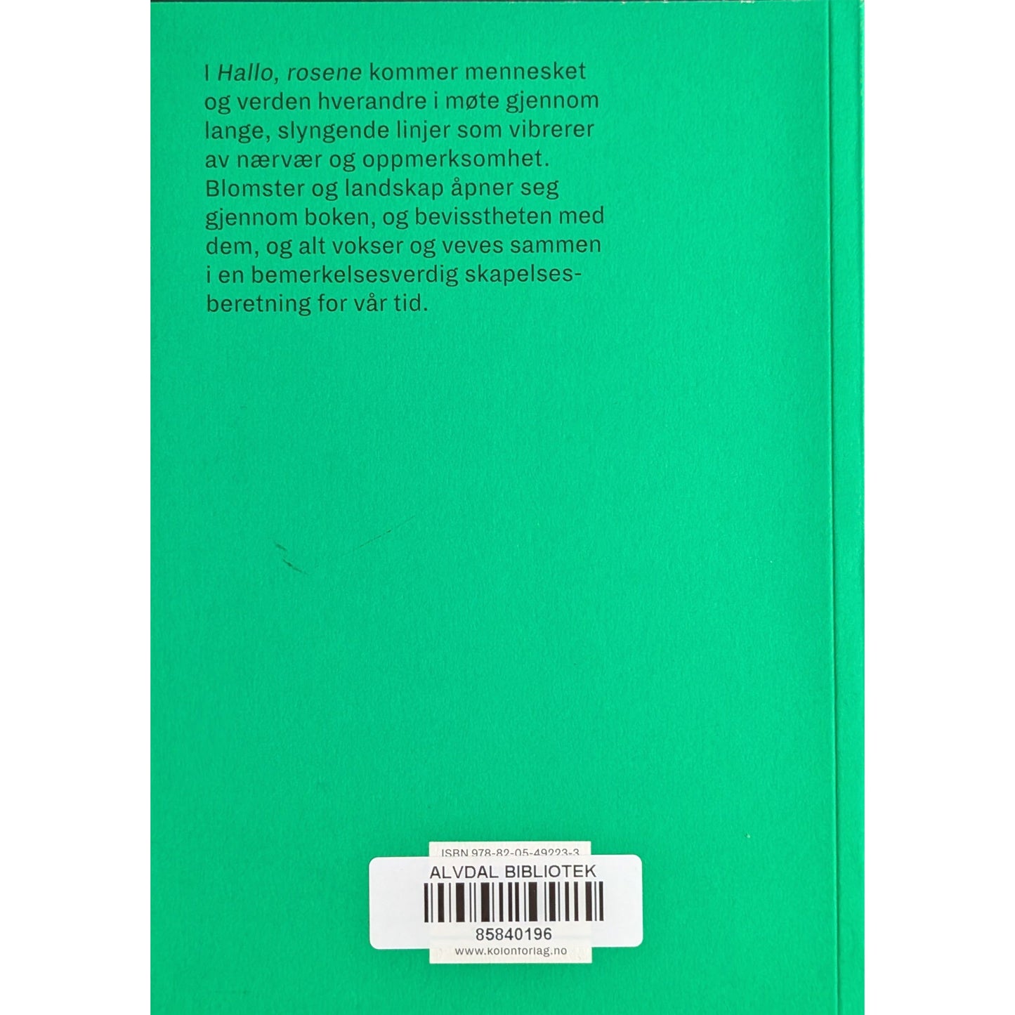 Hallo, rosene. Brukte bøker av Mei-mei Berssenbrugge. Bruktbokhandel