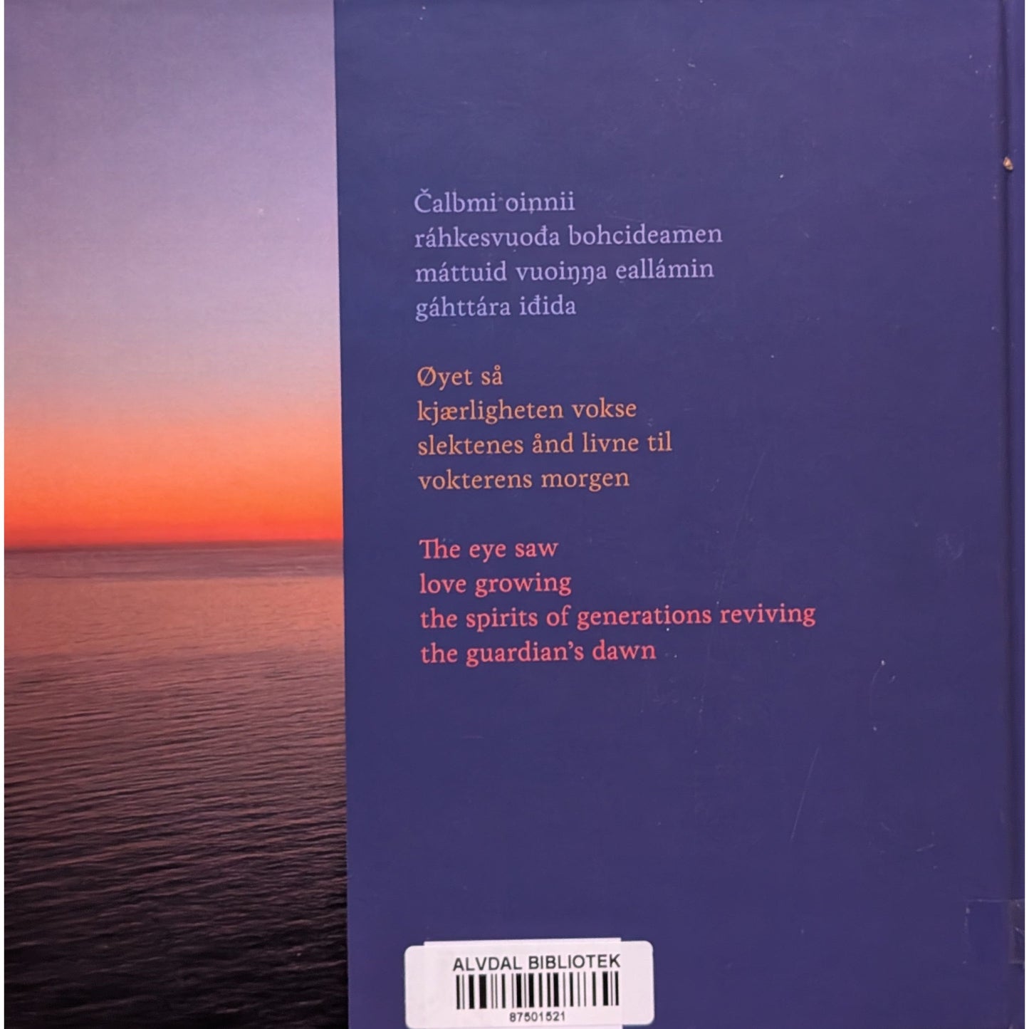 Gáhttára Idit. Vokterens morgen. Brukte bøker av Inga Ravna Eira. Dikt