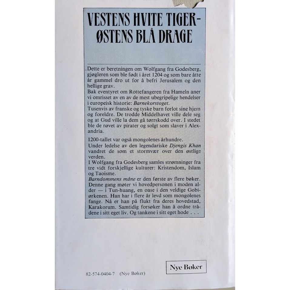 Tor Åge Bringsværd: Gobi. Barndommens måne. Inventaret bruktbokhandel