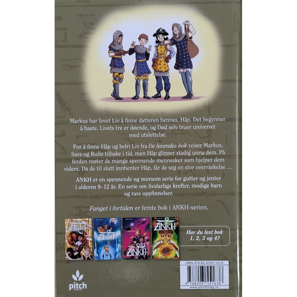 Ankh 5 - Fanget i fortiden, brukte bøker av Monika Steinholm