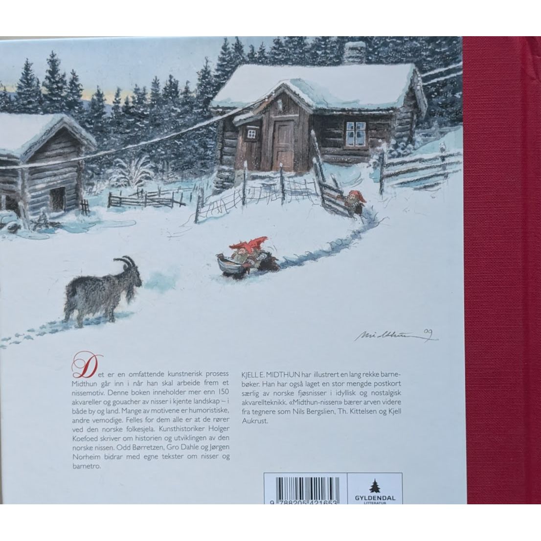 Nisser, brukte julebøker av Kjell E. Midthun. Inventaret Bruktbokhandel