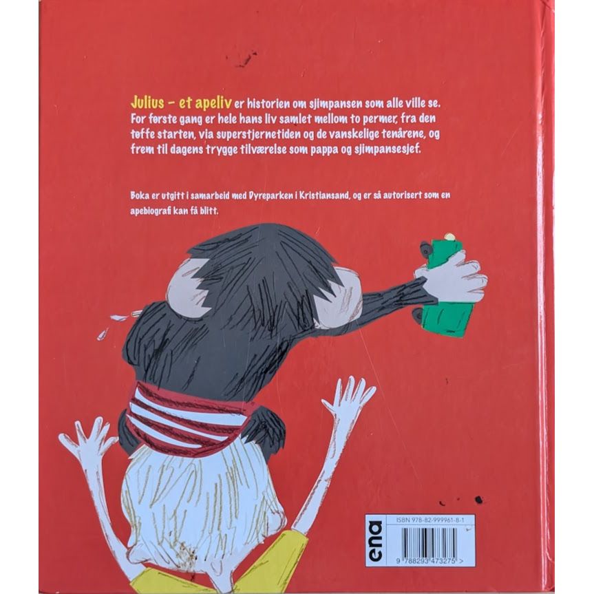 Julius - et apeliv, brukte bøker av Lena Lindahl og Camilla Kuhn.