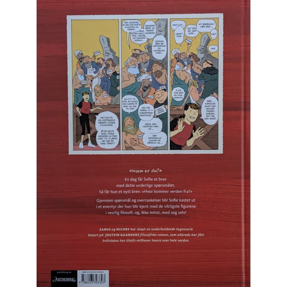 Sofies verden. Grafisk roman av Vincent Zabus. Bruktbokhandel