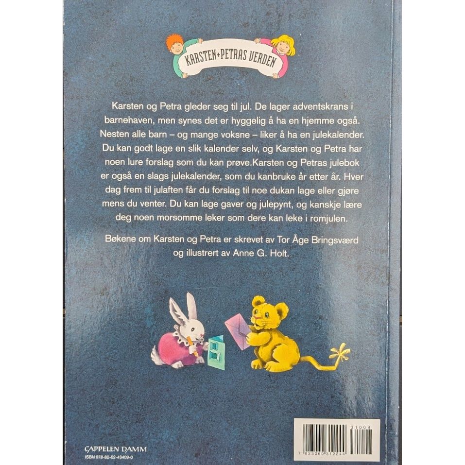 Karsten og Petras julebok, brukt julehefte av Tor Åge Bringsværd