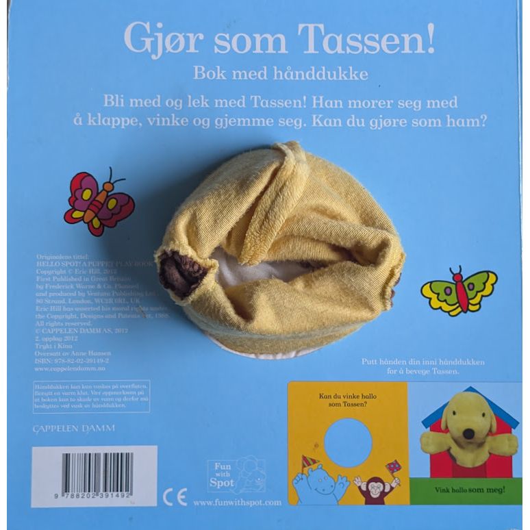 Gjør som Tassen! Hånddukkebok. Brukte bøker av Eric Hill