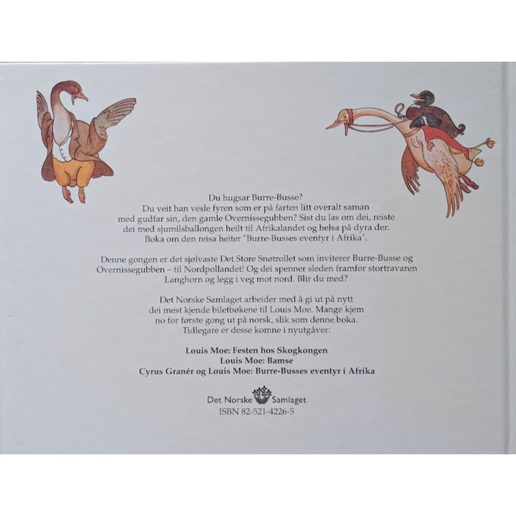 Burre-Busses reise til Nordpolen, brukte bøker av Louis Moe og Cyrus Granér