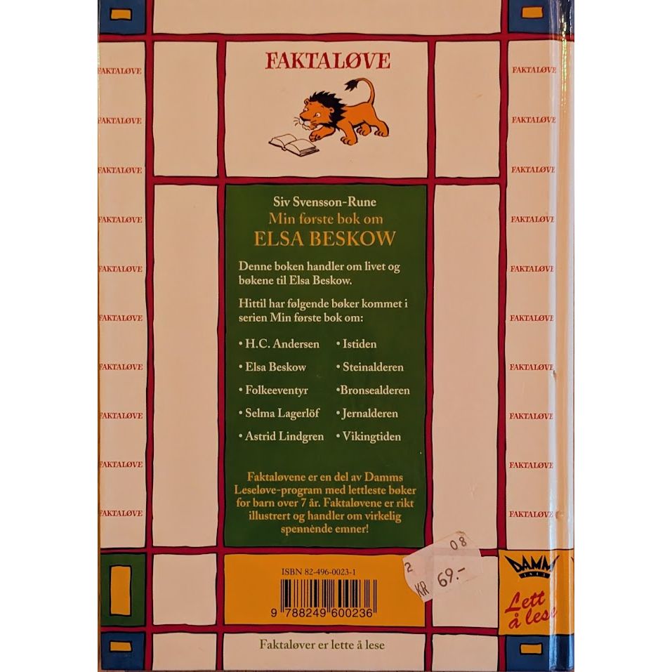 Min første bok om Elsa Beskow. Brukte bøker av Siv Svensson-Rune