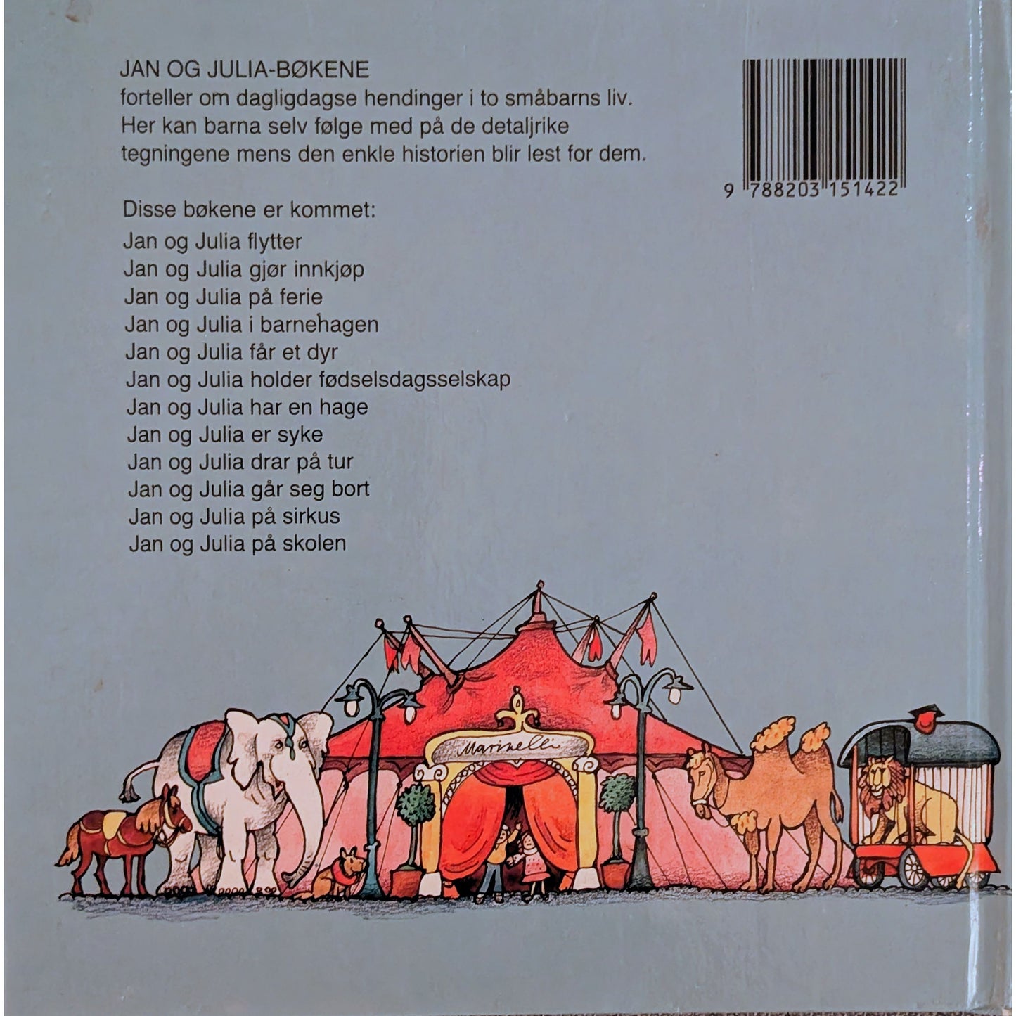 Jan og Julia på sirkus, brukte bøker av Margret Rettich hos Inventaret