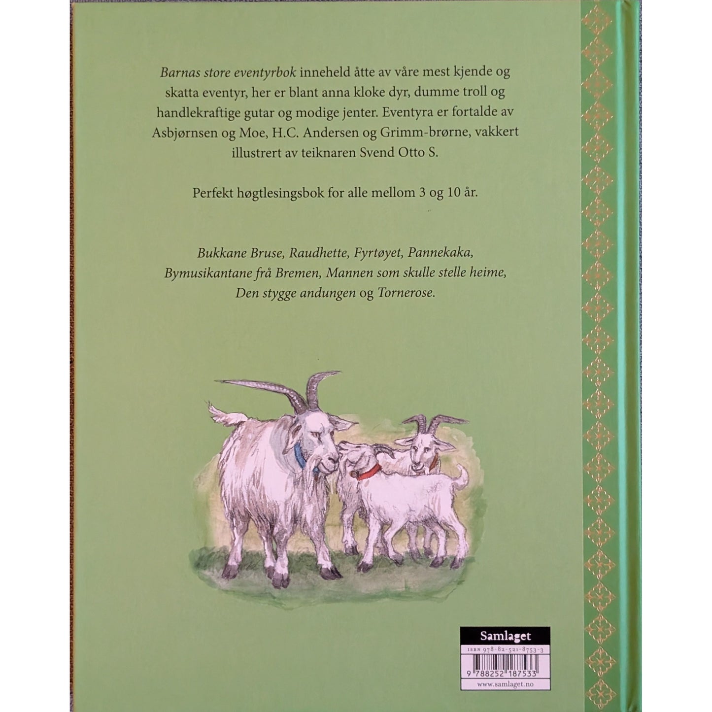 Barnas store eventyrbok, gjenfortalt av Maria Parr (nynorsk).