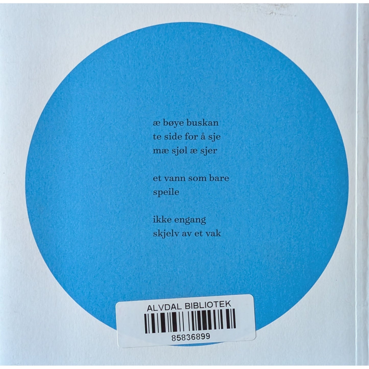 Vak. Dikt på trøndersk av Bendik Vada. Inventaret bruktbokhandel