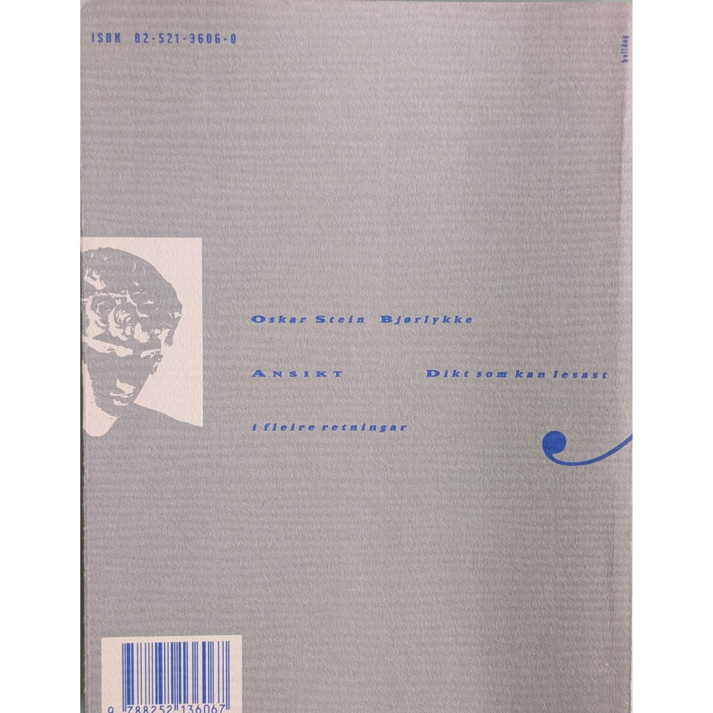 Ansikt. Dikt. Brukte bøker av Oskar Stein Bjørlykke. Inventaret bokhandel