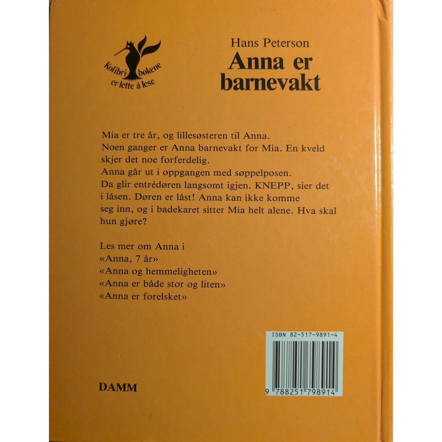 Anna er barnevakt - Brukte bøker av Hans Peterson og Ilon Wikland