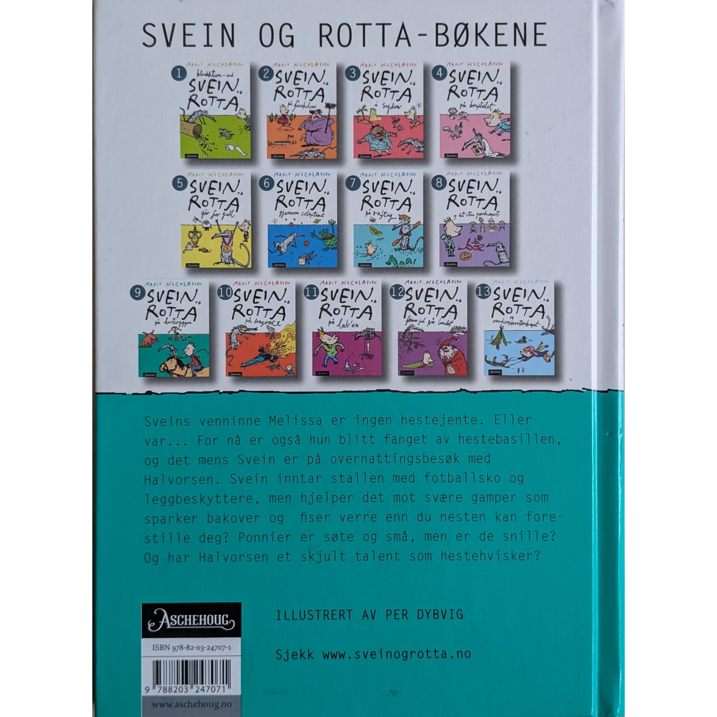 Svein og Rotta på hesteryggen. Brukte barnebøker av Marit Nicolaysen