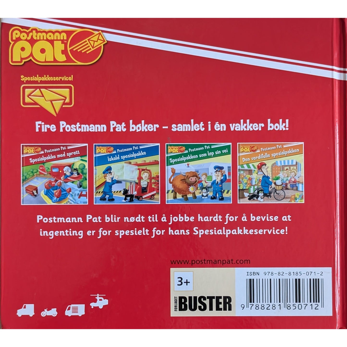 Postmann Pat - Fire spesielle spesialpakker, 4 bøker i 1. Brukte bøker