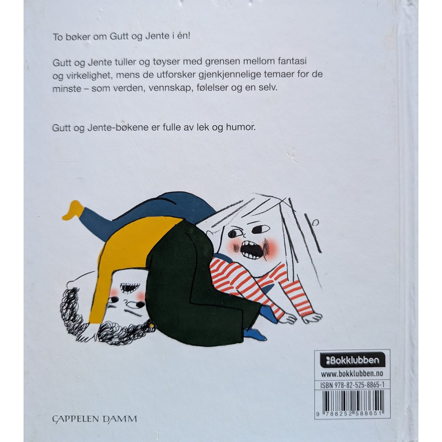 Gutt og jente later som/Gutt og jente graver. Av Hilde Matre Larsen