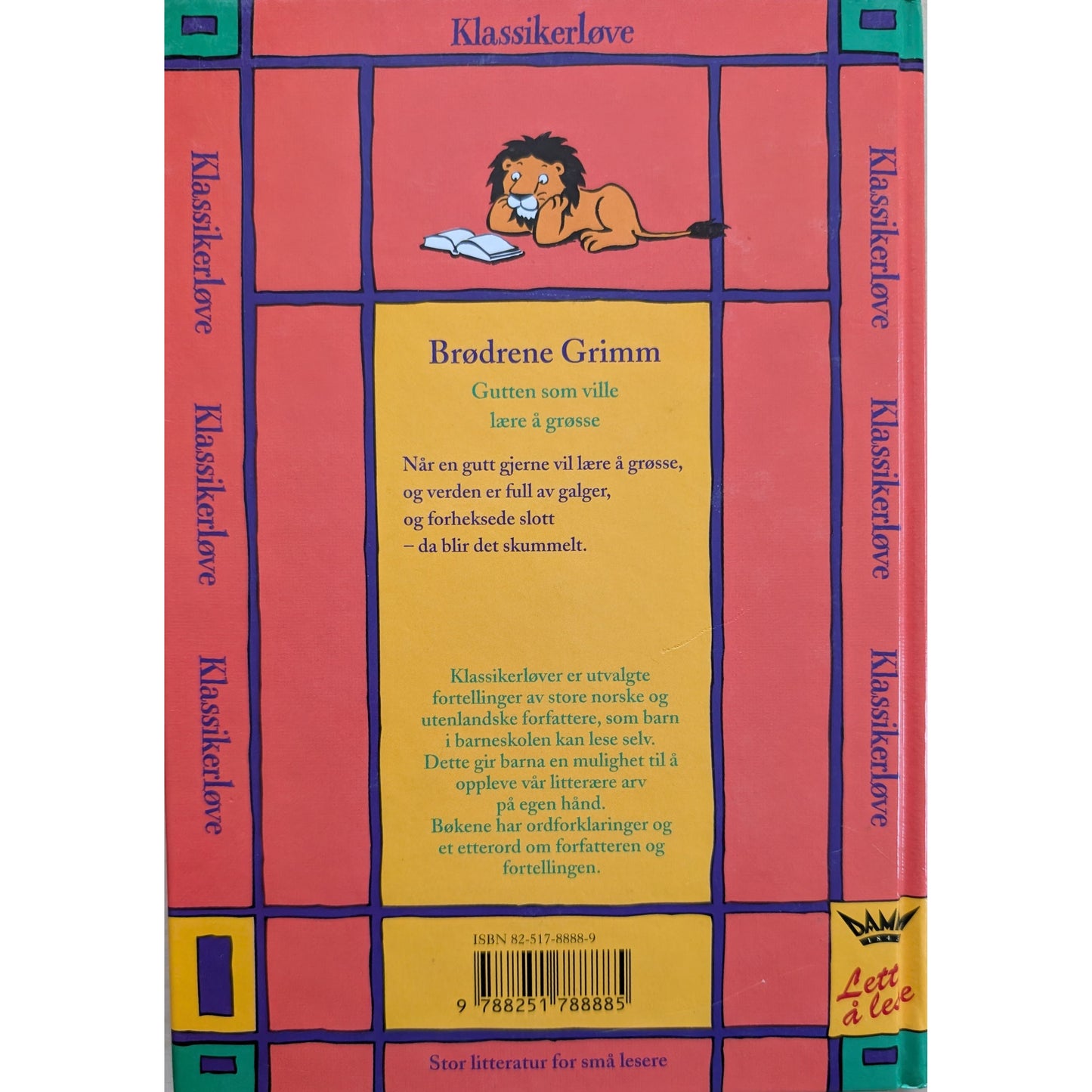 Gutten som ville lære å grøsse. Brukte Leseløvebøker av Brødrene Grimm